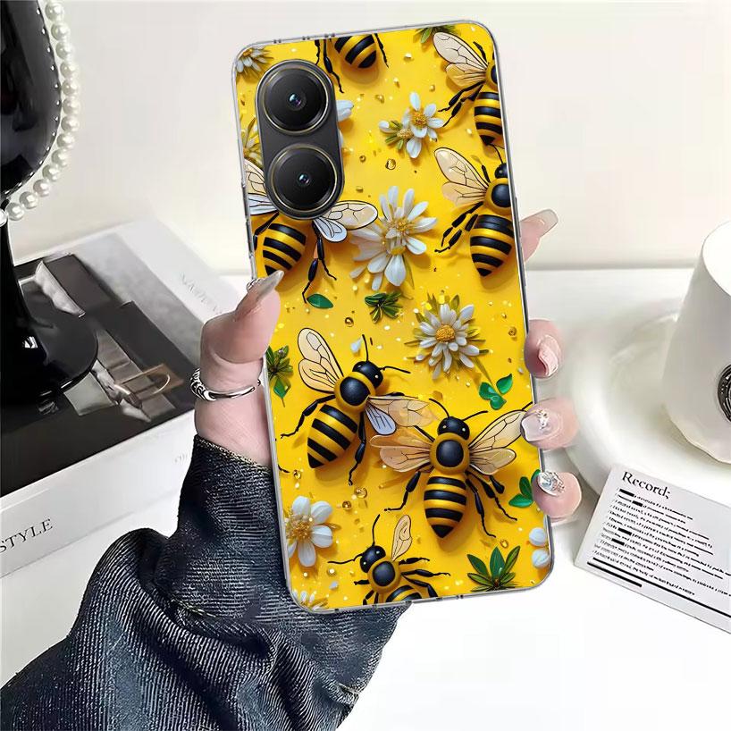 Bienenstock Honig Tier Weiche Handyhülle Für Xiaomi Redmi 15C 15 13C 13 Poco X5 X6 X7 F7 Ultra M7 12C 12 10 10C 9C 9A 9T 9 Funda