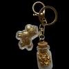 Creative Year Of The Horse Imitation Gold Foil Keychain Fortune Golden Yuanbao Keyring Bag Pendant Decoration New Year Gift