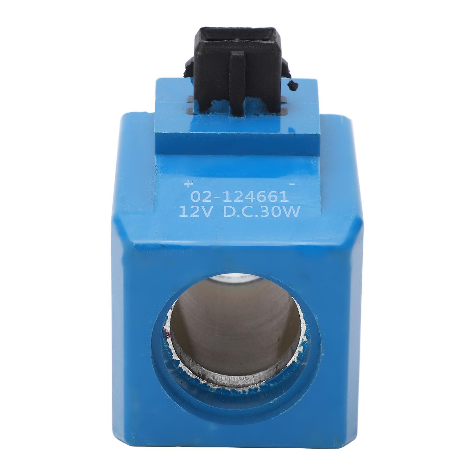 Solenoida spole 02‑124661 12V 30W Apaļš