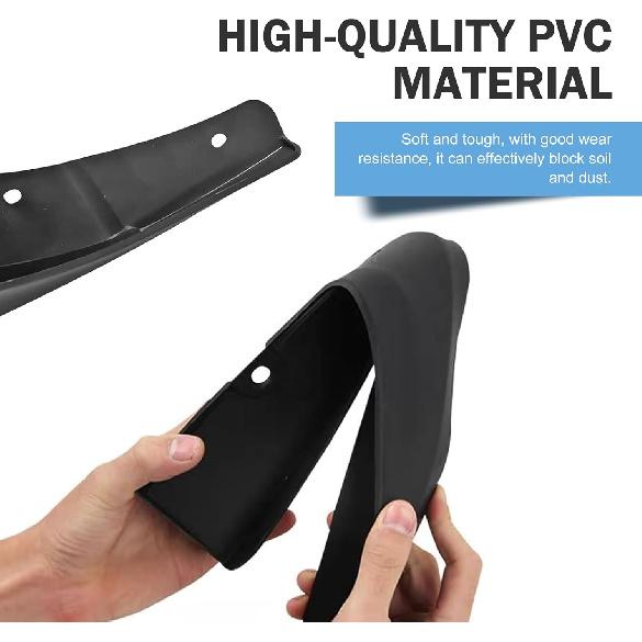 2 PCS Mud Flaps, Tire Rear Trim, 8.27 X 12.6In Splash Guards Accessories, Universal Guards Auto Car (Black)