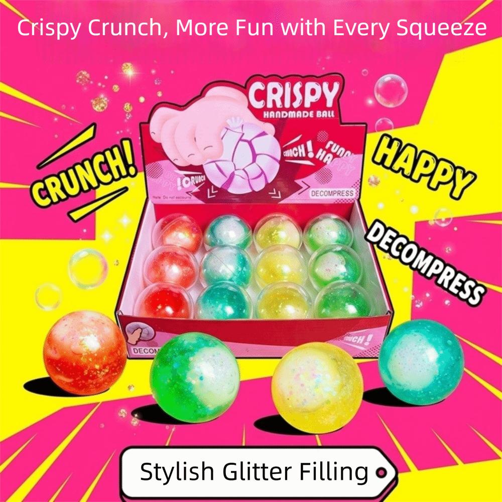 Langsam rückfedernde Kristallknete Knusprig Squishy Quetsch-Geräusch Spielzeug Squishy Fidget Spielzeug Schüler