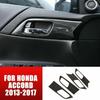 For Honda Accord 2013-2017 Real Carbon Fiber Interior Door Handle Cover Trim Kit