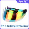 PARA pantalla de casco MT-V-12 para casco MT STINGER y casco THUNDER 3 PARA MT Piezas de repuesto visera THUNDER 3SV