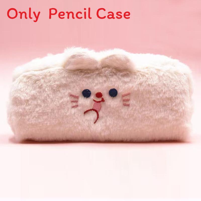 Pupu Bear Plush Pencil Case With Large Capacity For Students And Kids