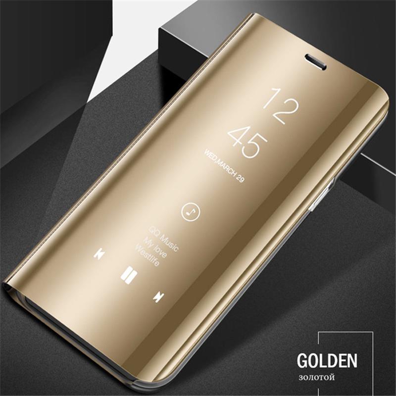 Luxury Smart Mirror Flip Case For Samsung Galaxy A21S A51 A71 A01 A11 A21 A31 A41 A50 A70 A30 A40 A20 A10 S S20 Ultra S10 S9 S8 Note 10 Leather Cover