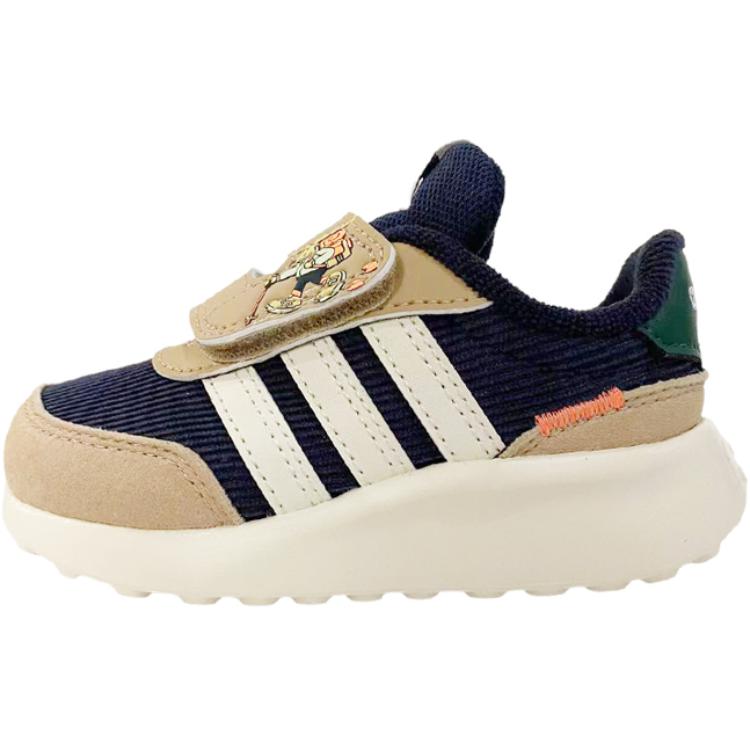 Adidas Run 70s Ac Trendy Fashion Shock Absorbing Durable Breathable Low Top Walking Shoes Baby Shoes Brown JH7136