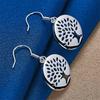 Luxury 925 Sterling Silver Exquisite Openwork Tree Earrings for Women, Fashion Gift Jewelry Wedding Accessories