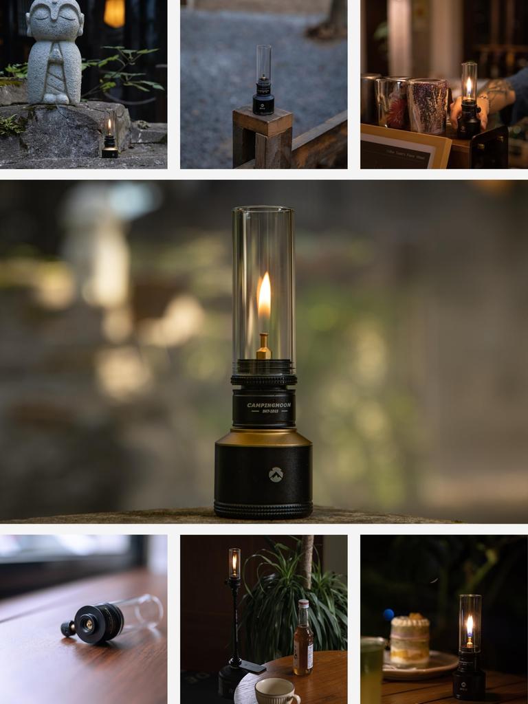 CAMPING MOON Gas Candle Lantern with EVA Case BKT-1D