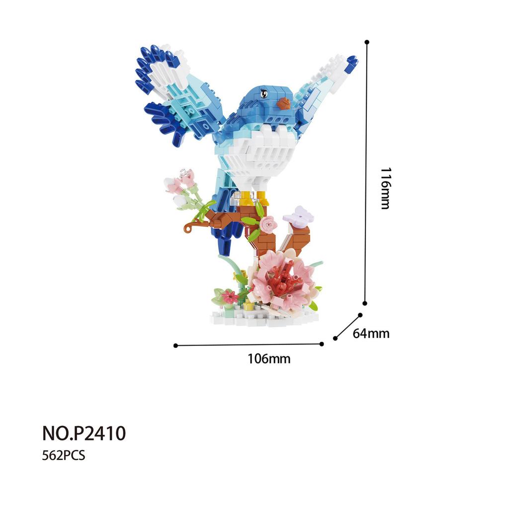 Lovely Building Brick Birds Nanobricks Parrot Magpie Seagull Eagle Micro Diamond Block Model Educational Toy For Kids Gifts