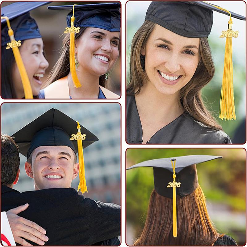 2026 Graduation Cap Headwear With Tassel For High School & Bachelor Degree Cap Unisex Graduation Dress Ceremony Hat Master