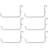 Ikea SKADIS Hooks (Fits SKADIS Peg Board), White, 6x9.5 Centimetres - Set of 6