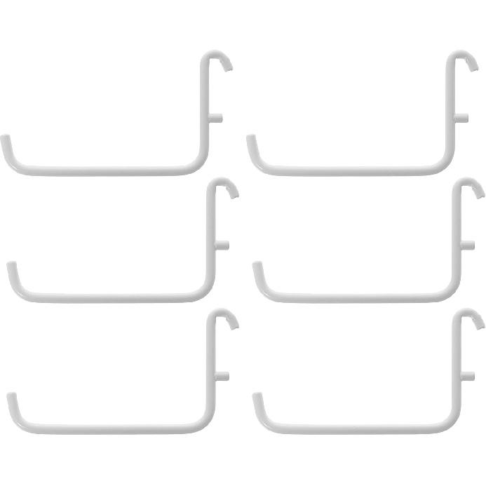 

Ikea SKADIS Hooks (Fits SKADIS Peg Board), White, 6x9.5 Centimetres - Set of 6
