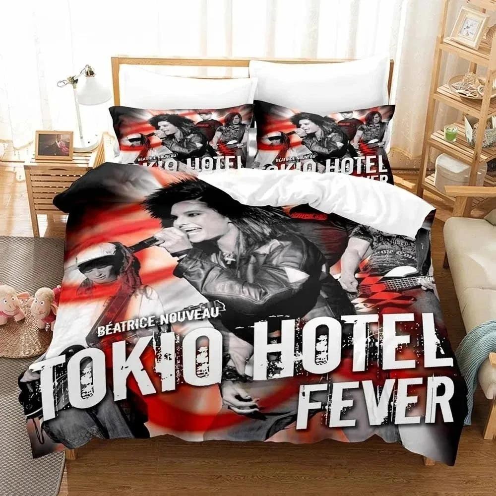 Comforter Tokio Hotel Bedding Set Single Twin Full Queen King Size Bed Set Adult Boys Bedroom S 3D Print Anime