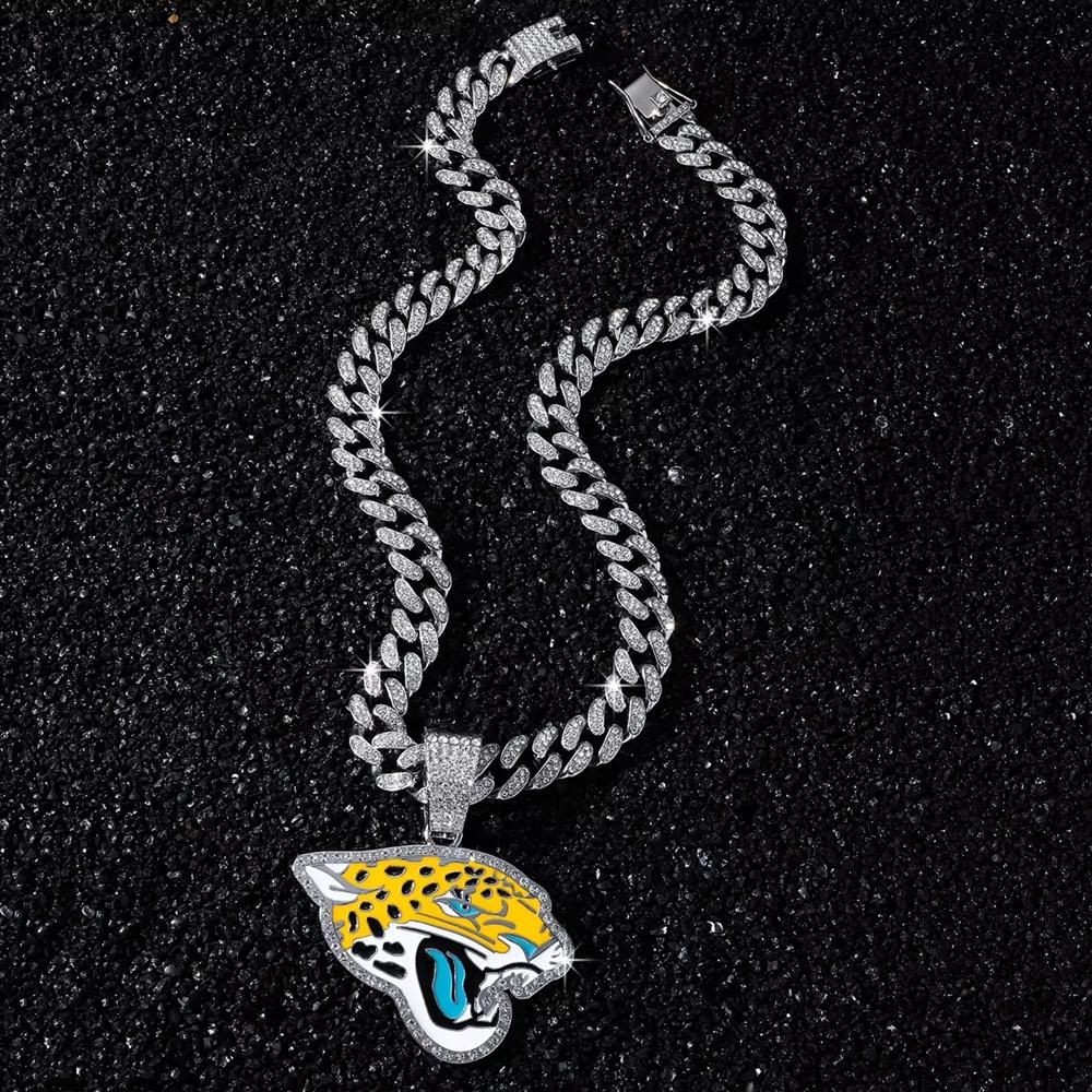 Jewelry for Resellers New Men's Natural Stone Chain Sporty Style Personalized Flat Leopard Head Pendant Necklace Gift
