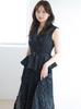 Switching Vest Dress SWFO264135 BLK 0 [Snidel] Women's