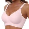 Seamless Push-up Bra with Thin Molded Cups & Adjustable Fit