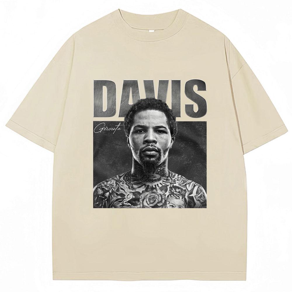 Tank Gervonta Davis Vintage Style Tshirt Sport Boxing T Shirts Oversized Men's Fashion Oversized  T-Shirts Streetwear Gift