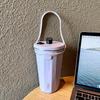TYESO Stainless Steel Insulated Coffee Cup & Water Bottle - Ice Buster, Large Capacity, with Straw for Car