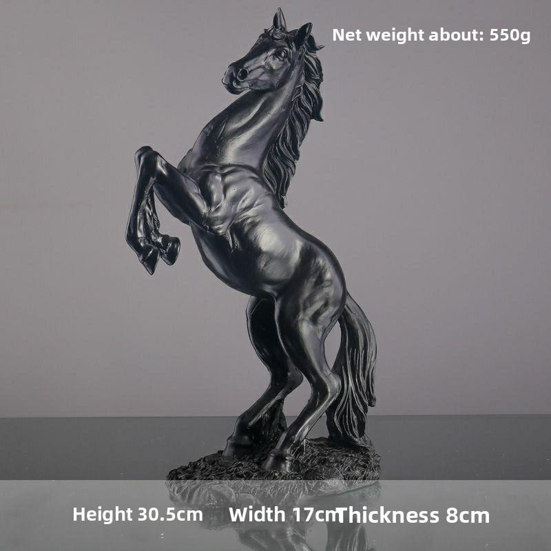 

Abstract Resin Horse Statue for Home Office Desk Decor Modern Sculpture Living Room Entryway Decoration Art Gift