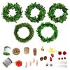5Pcs 100CM Artificial Green Leaf Garland Kit DIY Indoor Outdoor