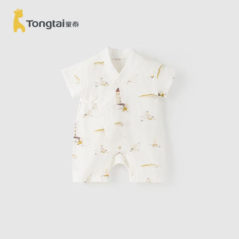 

TONGTAI Летний хлопковый комбинезон для новорожденных с коротким рукавом 66cm