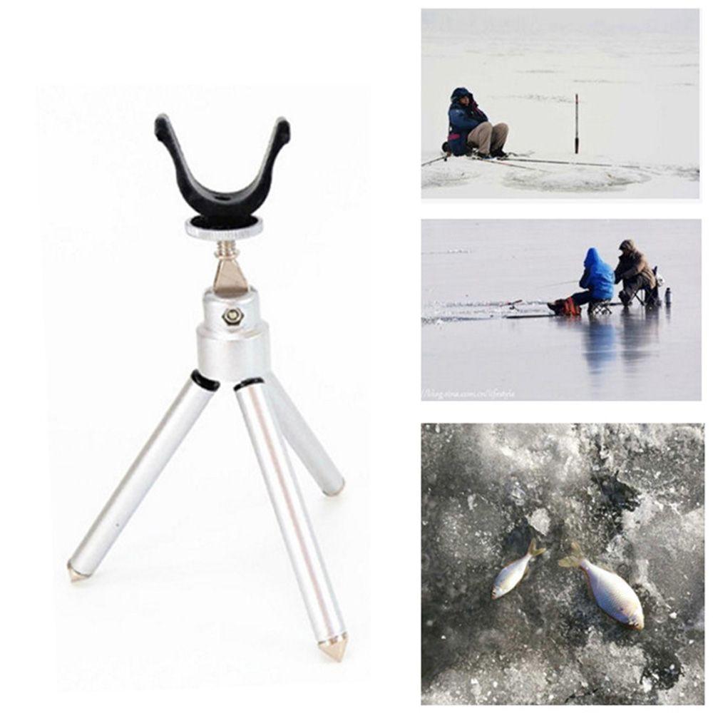Rests Winter Ice Fishing Pole Holder Support Stand Tackle Tools Folding Ice Fishing Rod Holder Telescopic Tripod Fishing Rod