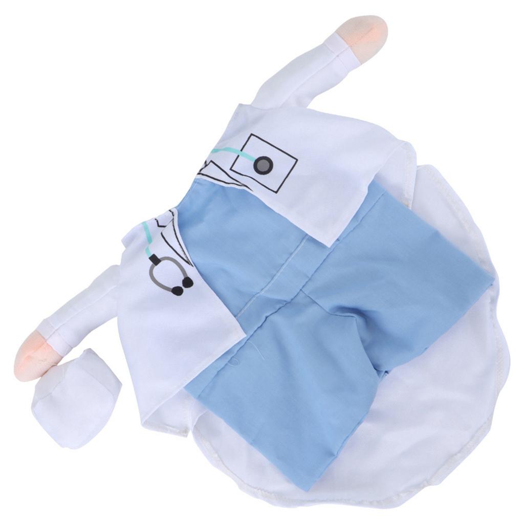 Poliestere Carini Animali Domestici Vestiti di Halloween Costume Dritto Travestimento per Gatti Cani(Dottor S)