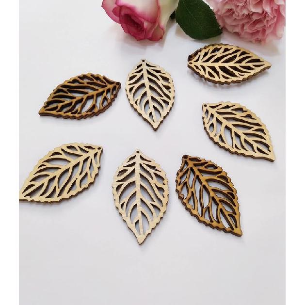 

30 шт. Деревянные заготовки для серег в виде листьев, DIY Необработанные вырезанные лазером заготовки из натурального дерева для серег, для изготовления ювелирных изделий и рукоделия (2 ) 2