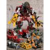 AOYI Cool 8 IN 1 Transformation Devastator Toys Boy Anime Hook Action Figures Robot Car Engineering Vehicle Model Kids H6001-8B