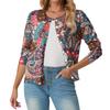 Women's Fashionable, Casual, Comfortable Floral Cardigan Jacket