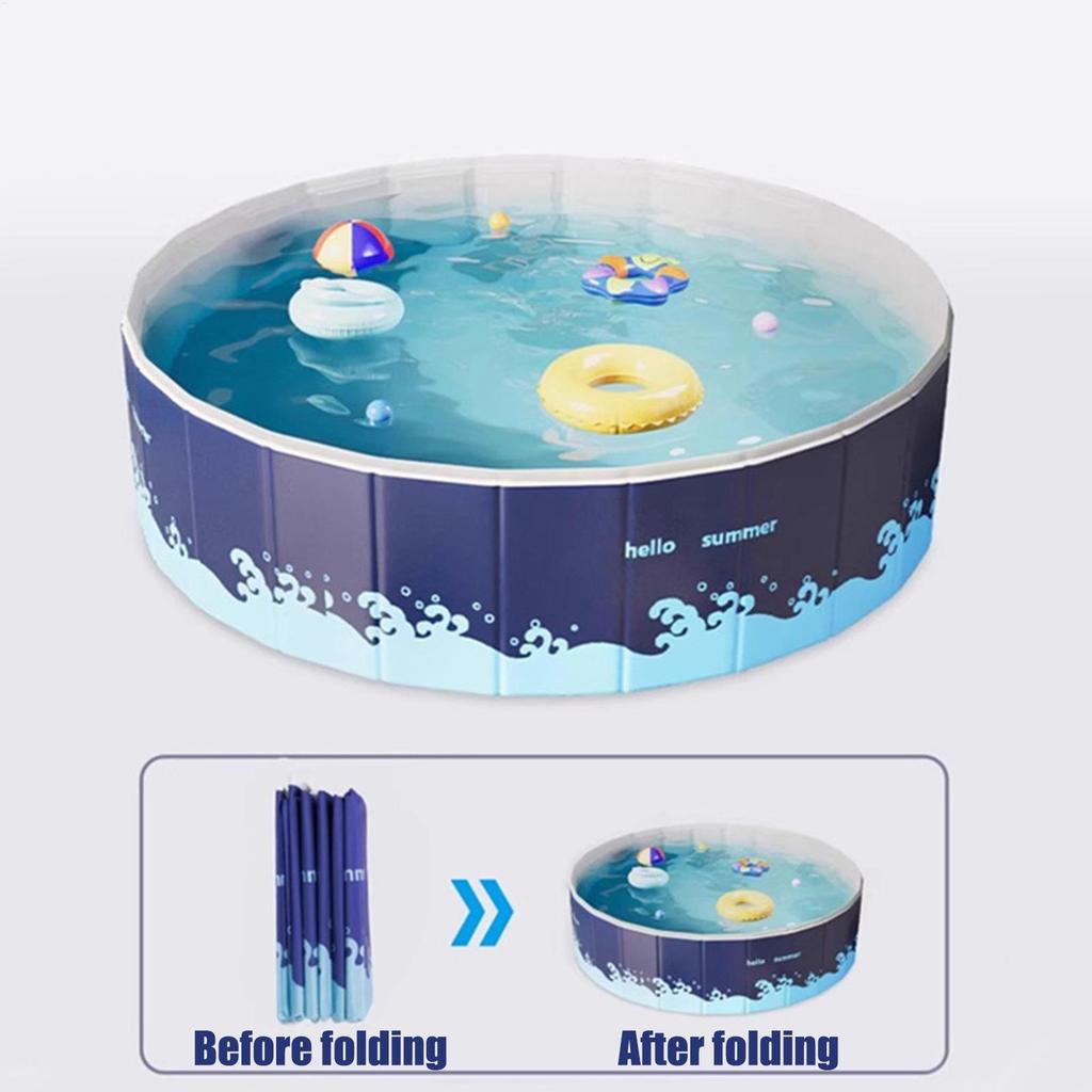 portable Pool For Kids Baby Swimming Pool Large Capacity Foldable Playhouse Toys Swimming Activities For Backyard Patio Pond
