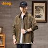 JEEP Men's Retro Loose Fit Denim Workwear Jacket