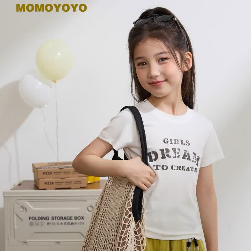 Girls  Daydream Distressed Letter Print T-Shirt 120