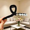 Elegante Schwarze Strass-Haarklammer - Großes High-End-Accessoire