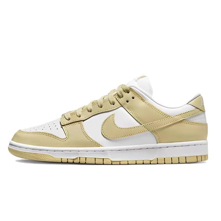 Nike Dunk Skateboard Shoes Men's Low top Beige DV0831-003(Team79-)