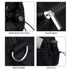 Travel Bag with Large Waterproof PVC Pocket for Wet And Dry Separation Storage Gym Bag with Handle And Shoulder Strap 5 Exterior Pockets Carry-on Bag