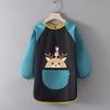 Children's Waterproof Art Smock with Logo - Reversible Apron for Painting and Eating  