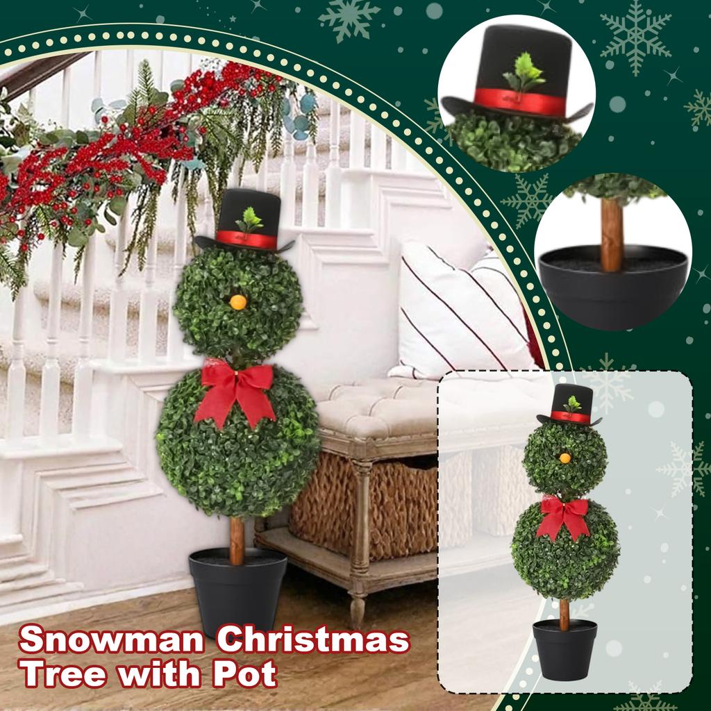 Snowman Christmas Tree Ground Plug, Suitable For Bedroom Courtyard Garden Decoration