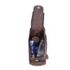 Genuine Buffalo Leather Toiletry Bag Travel Dopp Kit Shaving Case for Men Women. Size 9 X 4 X 5 Inches