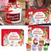 Christmas Advent Calendar 24 Days Diy Clay Cake Bucket Countdown Toy For Holiday Fun