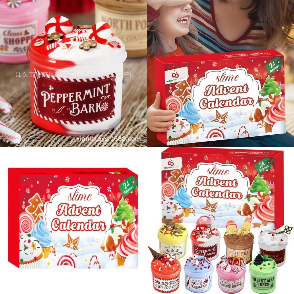 Christmas Advent Calendar 24 Days Diy Clay Cake Bucket Countdown Toy For Holiday Fun
