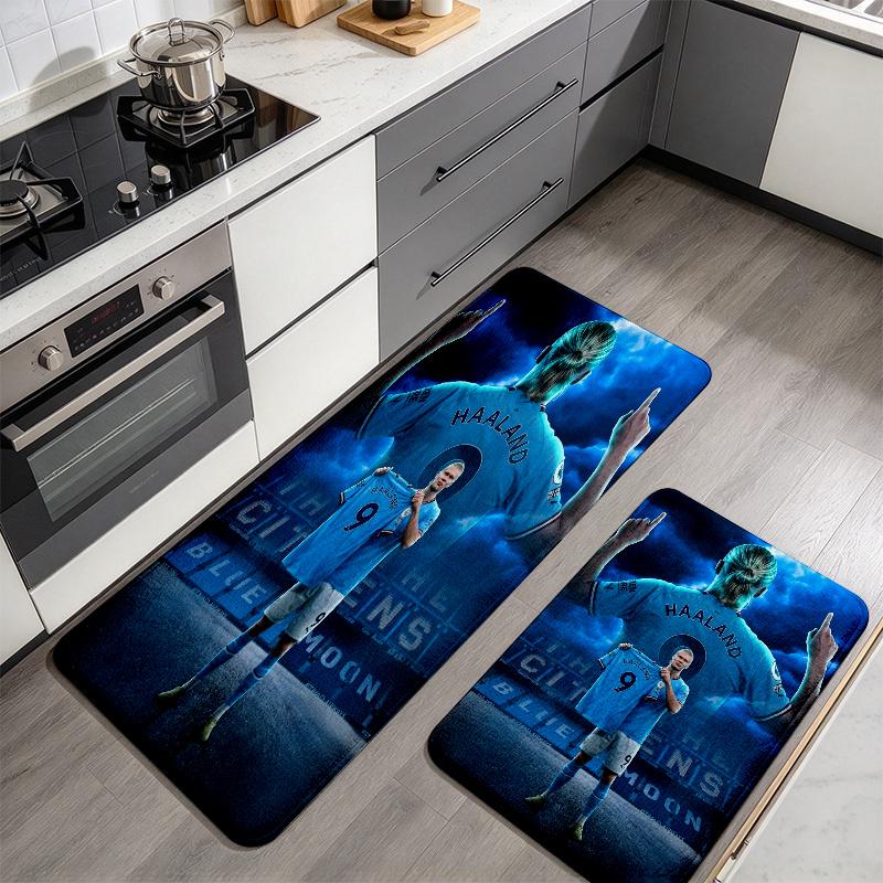EH poster Flannel Kitchen Mat Christmas Soft Area Rug Non Slip Floor Carpet Home Decoration