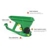 1.5L Energy Saving Portable Spreader 5 Gear Hand Powered Spreader Fertilizer Applicator for Gardens Lawns Small Farms