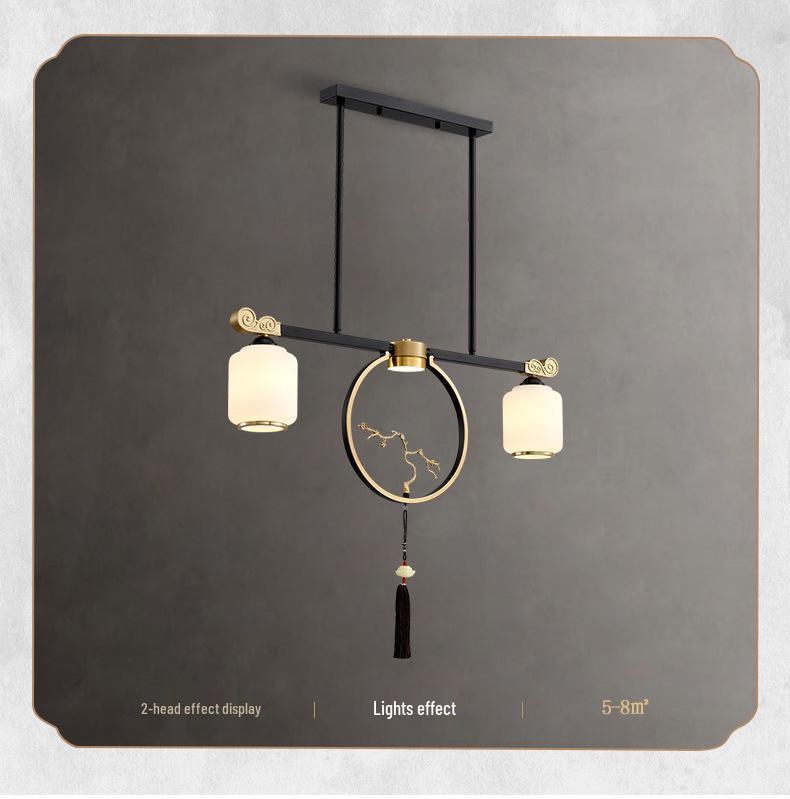 2024 Modern Chinese Style Chandelier for Living Room, Dining Room, or Bedroom - Simple and Elegant Atmosphere with Hotel-Quality Lighting