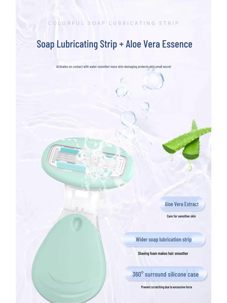 Unisex Razor for Smooth Shaving: Underarm, Leg, and Pubic Hair Removal without Blackheads.