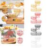 Fruit Basket 3 Tiered Vegetable Rack Kitchen Counter Multiuse Metal Fruit Bowl Organizer for Potato Snack Dining Room Table