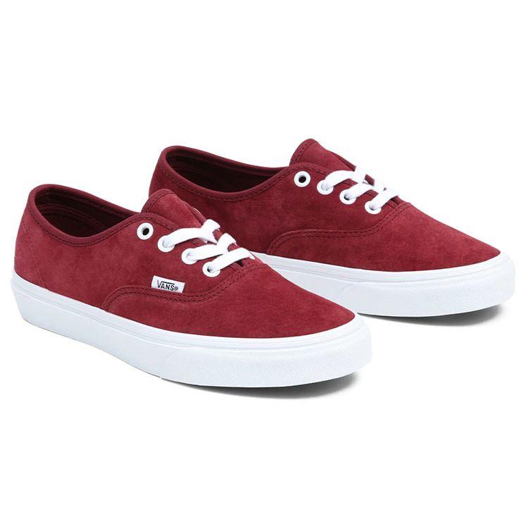 Vans Authentic Pig Suede Low Top Skate Shoes Unisex Sneakers Red VN0A5JMPTWP