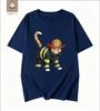 Simple Cartoon Firefighter Printed Tshirt Pays Tribute To The Daily Commuting Short Sleeved Reverse Traveler