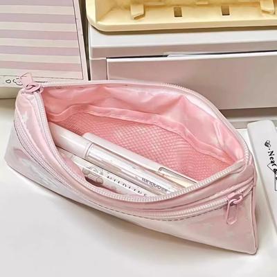 Rabbit Pattern Pen Bag Large Capacity Large Capacity Pencil Bag Cartoon Stationery Bag Pink Pink Star Pencil Case For Travel