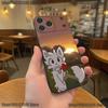 Cute B- Boykisser Cartoon Phone Case For iPhone 17,16,15,14,13,12,11,Pro,XS,Max,XR,Plus,E,SE4,Mini Black Soft Cover